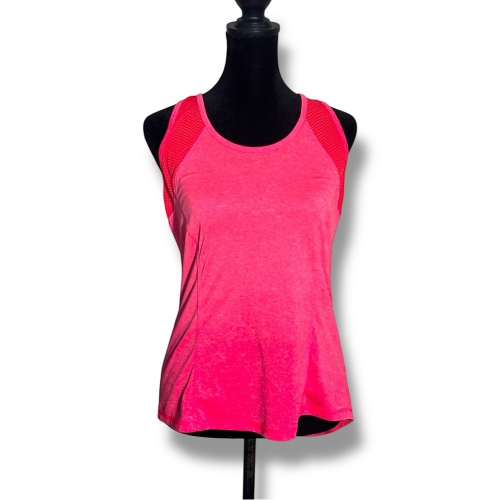 Unbranded Vibrant Pink and Red Women's Active Sleeveless Racerback Tank Top